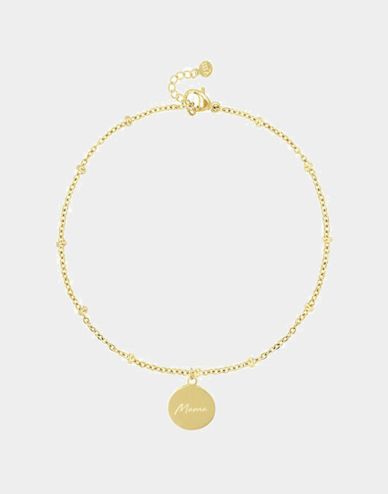 Quote Armband: 'Mama' goud/zilver