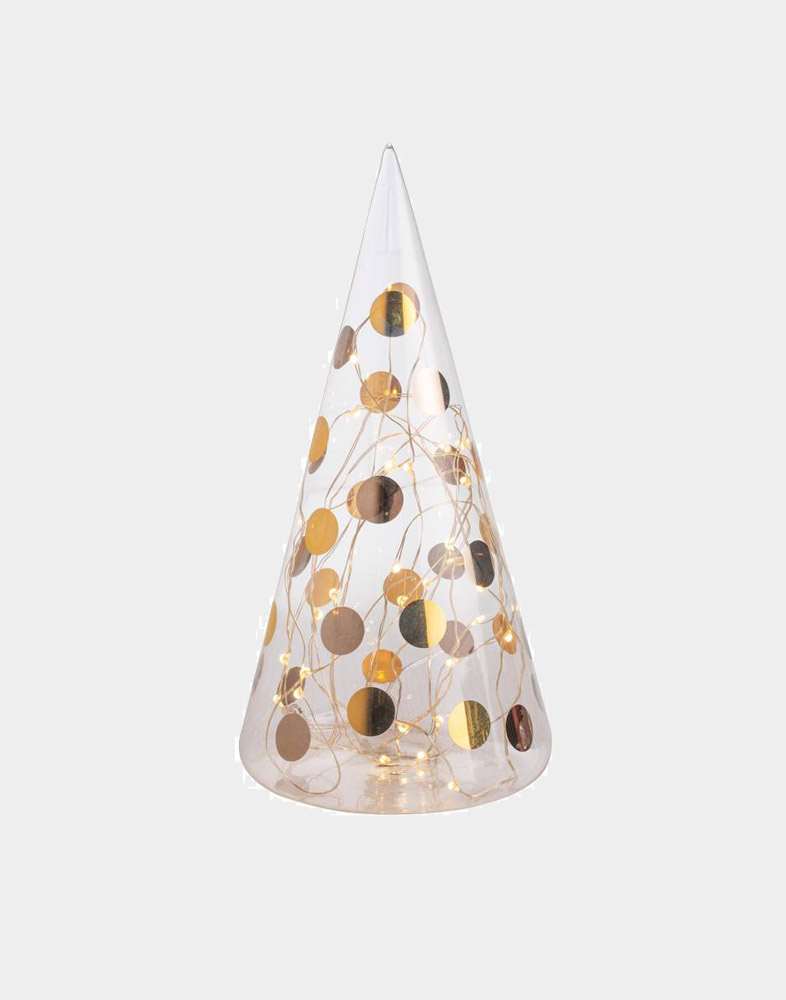 Afgrond Fantasierijk microfoon Räder: Glazen kerstboom met LED verlichting | kollekt