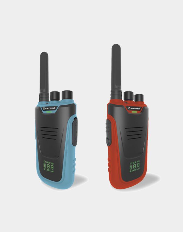 Kidytalk walkie talkies: rood/blauw