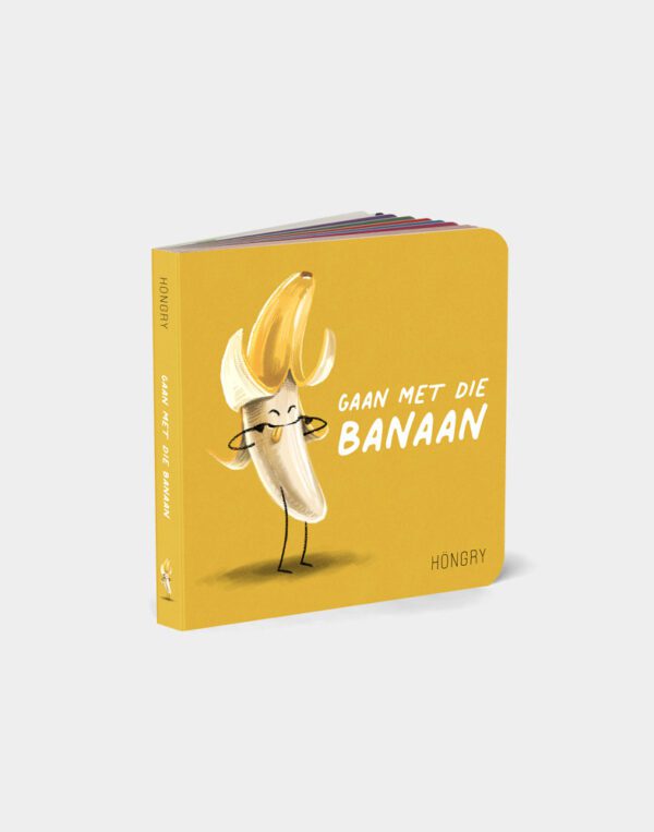 Hongry: Kinderboek 'Gaan met die banaan' kartonboek