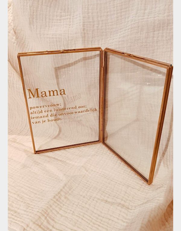 Oh box kader: 'Mama, powervrouw' goud
