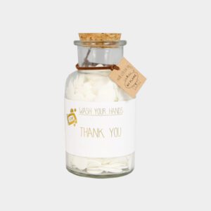 My flame: Handzeep confetti: 'Thank you'