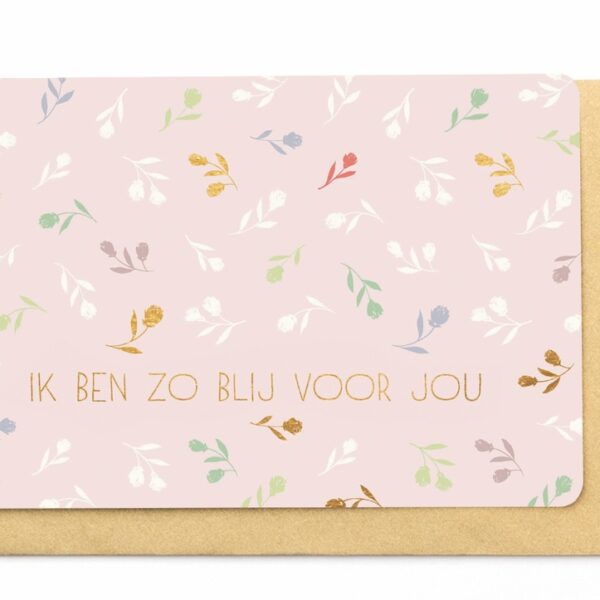 Kaartje Enfant Terrible BB: Zo blij voor jou