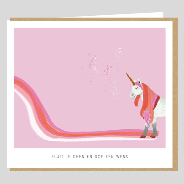 Kaartje 'Kelly Marie': Sluit je ogen en doe een wens