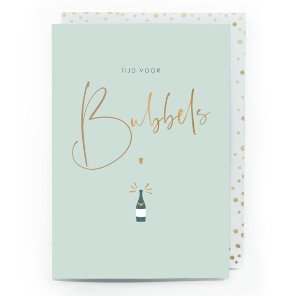 Kaartje Little rainbow: Tijd voor bubbels