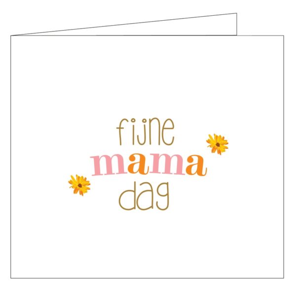 Kaartje Mailbox: 'Fijne mamadag' bloemetjes