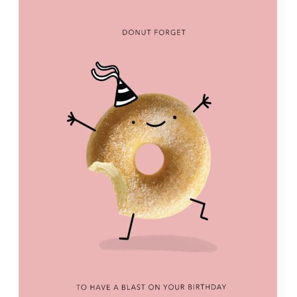 Kaartje mailbox: DP 'Donut forget to have a blast on your birthday'