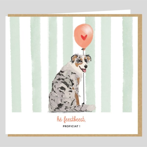Kaartje mailbox: GU 'Hé feestbeest'