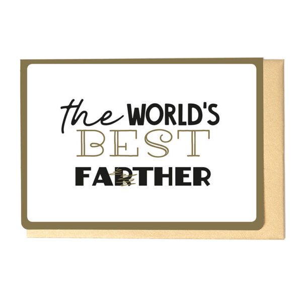 Kaartje ET: 'The world's best fa(r)ther'
