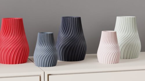 OP BESTELLING: 3d geprinte vaas 'Boho' -23 kleuren COPY