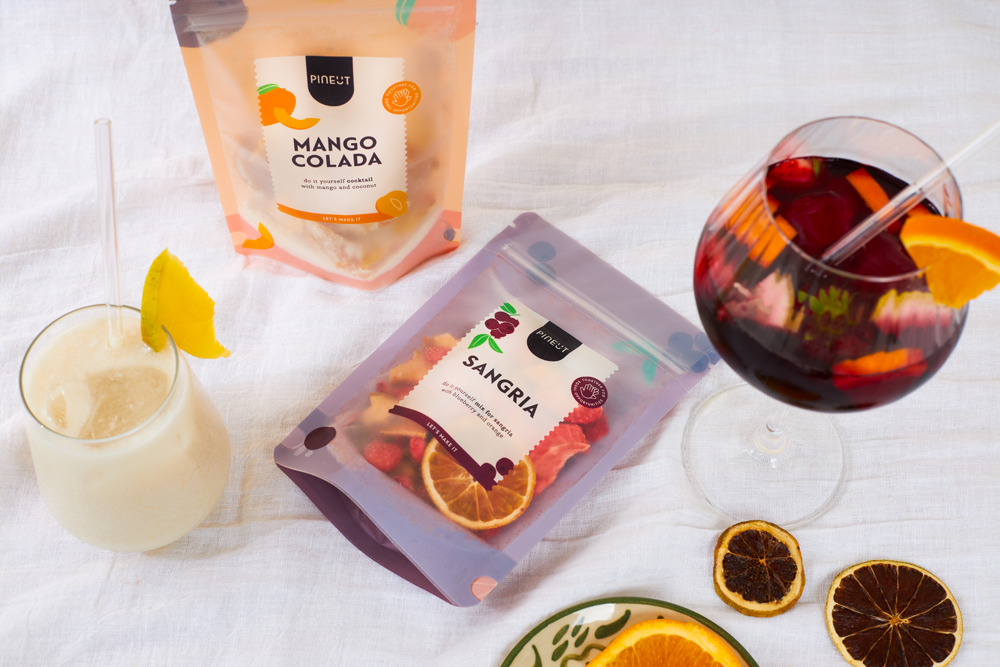 Pineut 'pouchbag' Sangria: rode wijn