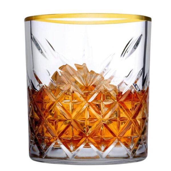 Glas gouden rand laag