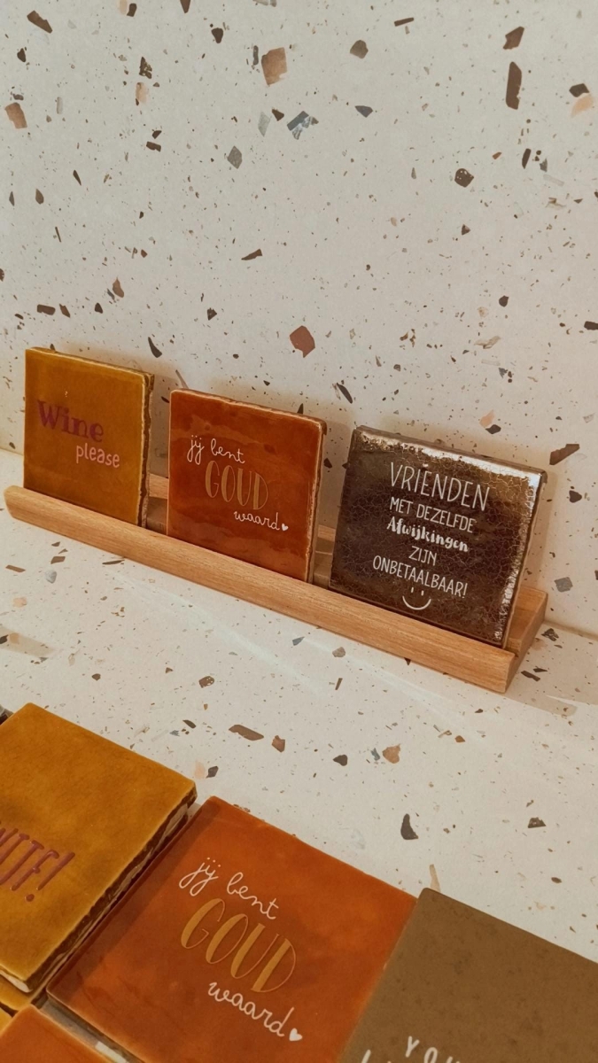 Display TRIO voor keramieken tegeltje