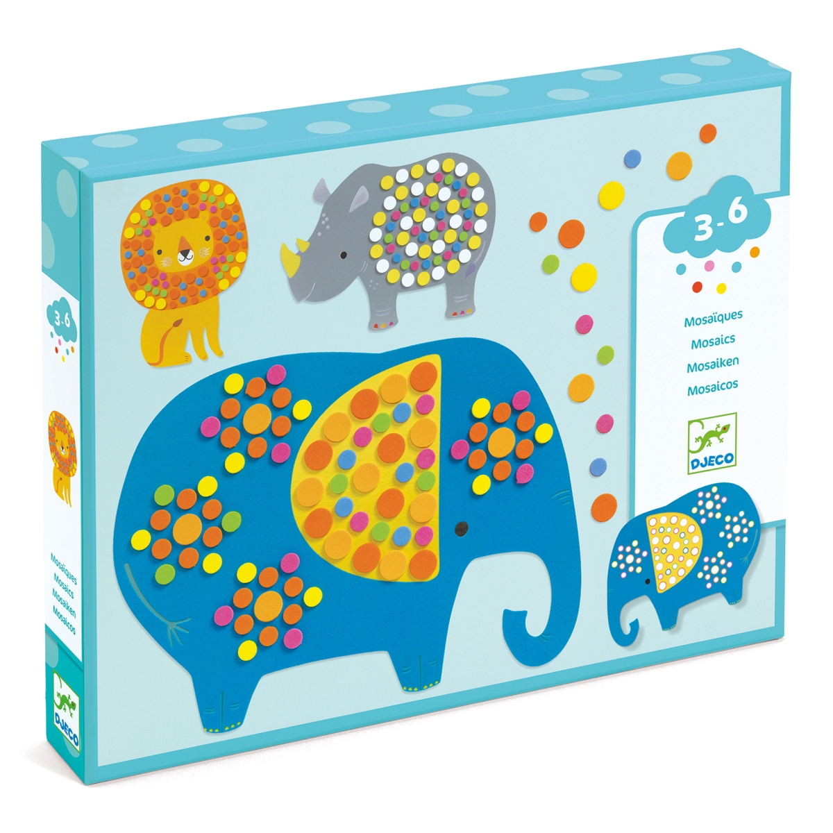 Djeco: Mozaïek set 'Jungle dieren'