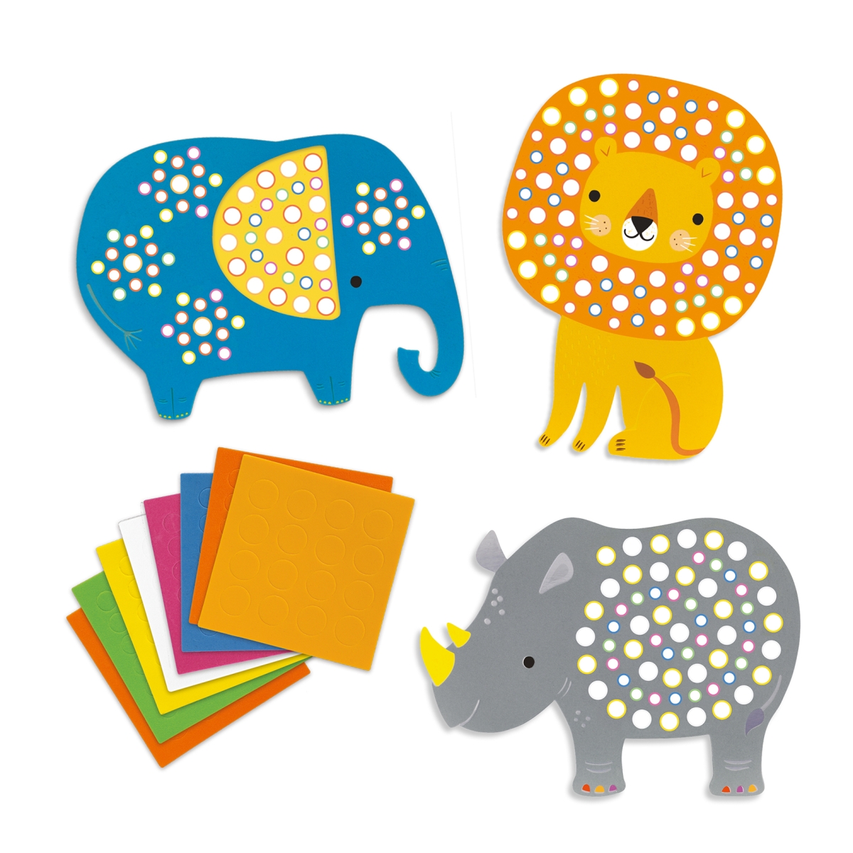 Djeco: Mozaïek set 'Jungle dieren'