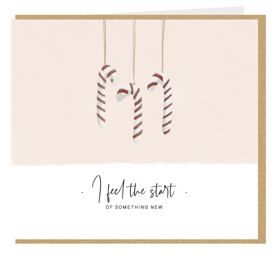 Kerstkaartje 'Kelly Marie': I feel the start of something new