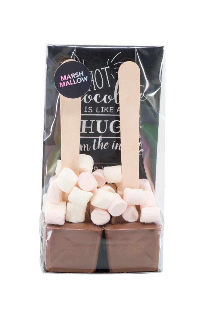 Chocoladelepels: melk marshmallows