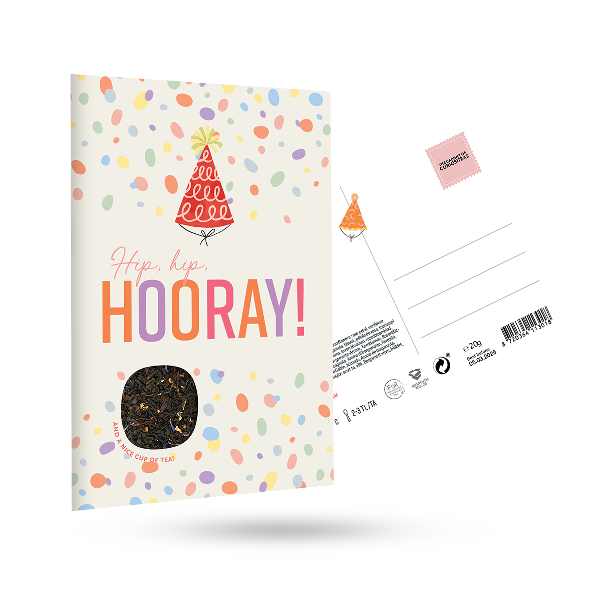 Curiositeas: Thee kaart: Hip hip hooray