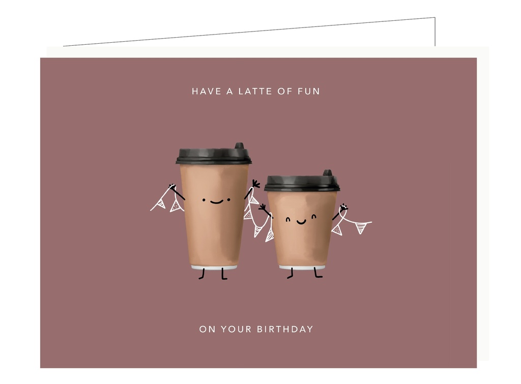 Kaartje mailbox: DP 'Have a little of fun on your birthday'