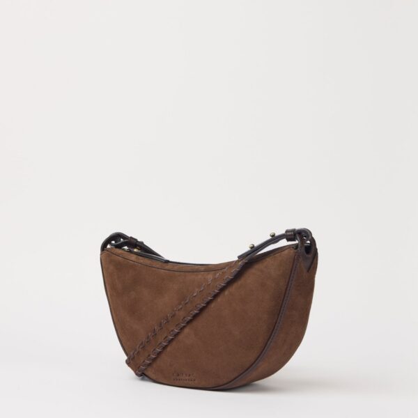 OMyBag: 'Leo' midi chocolade suède