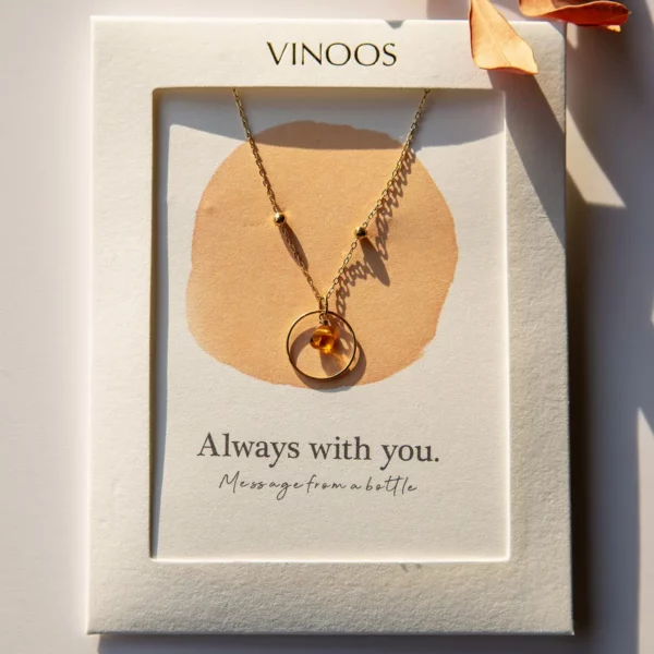 Vinoos: Wine Jewellery: Ketting 'Always with you'