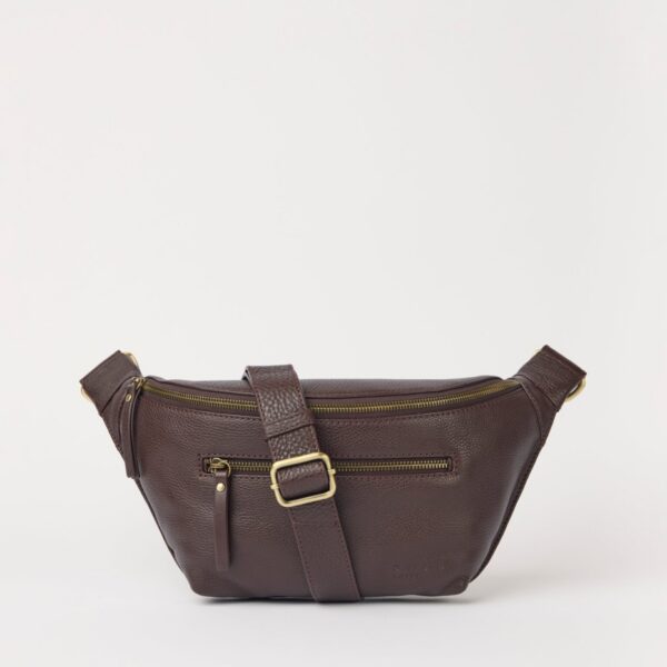 OMyBag: 'Drew' chocolade leder
