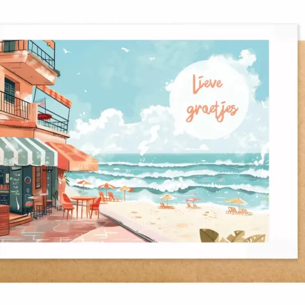 Kaartje ET WA: 'Lieve groetjes'
