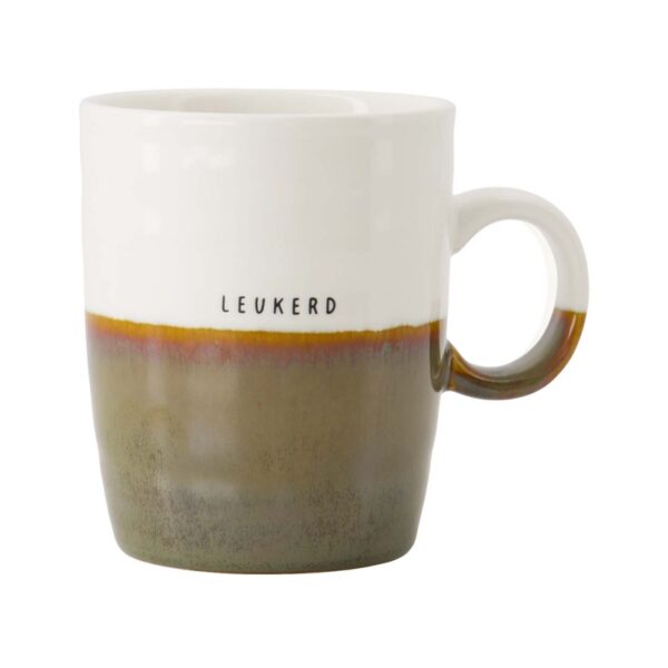 Zusss: Theemok 'Leukerd' Wit/donkergroen