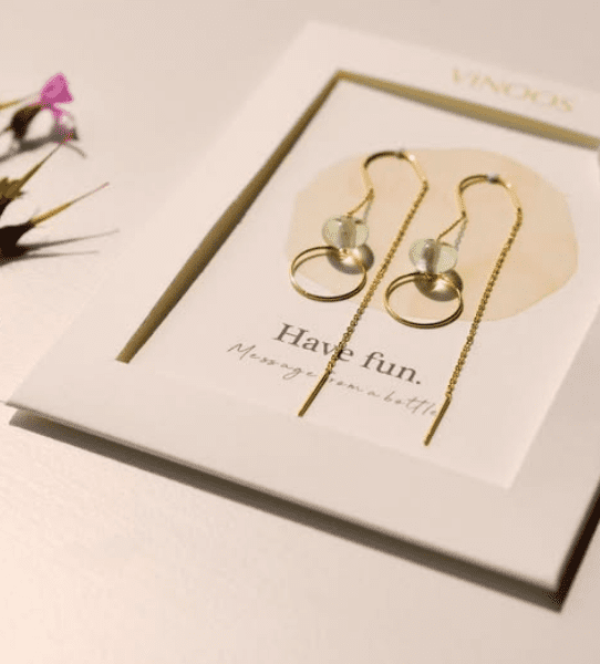 Vinoos: Wine Jewellery: Oorbellen 'Have fun'