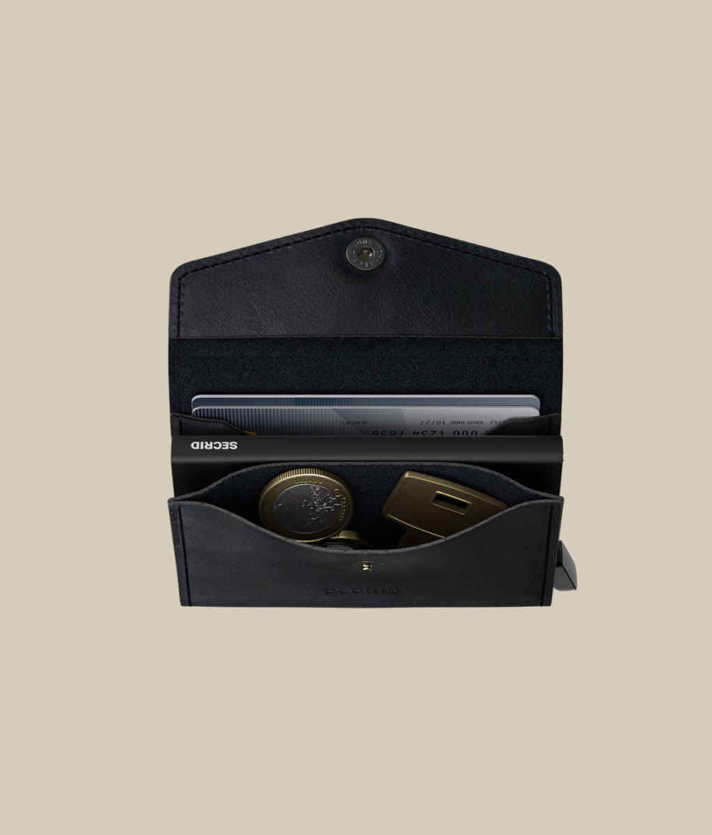 Secrid envelope wallet: 'Vintage black'
