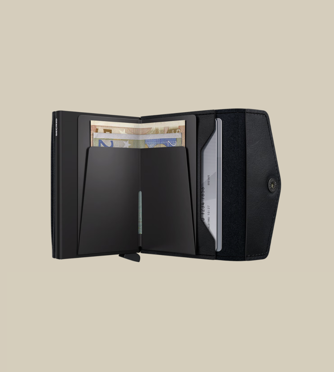 Secrid envelope wallet: 'Vintage black'