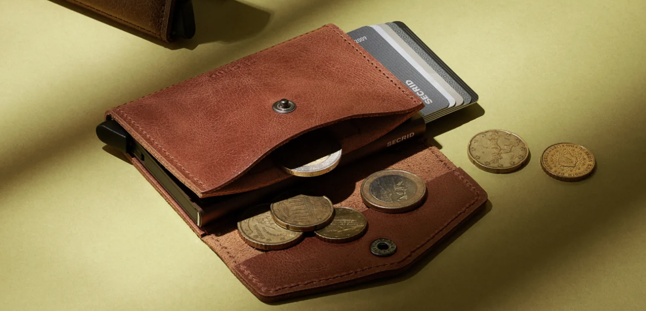 Secrid envelope wallet: 'Vintage black'