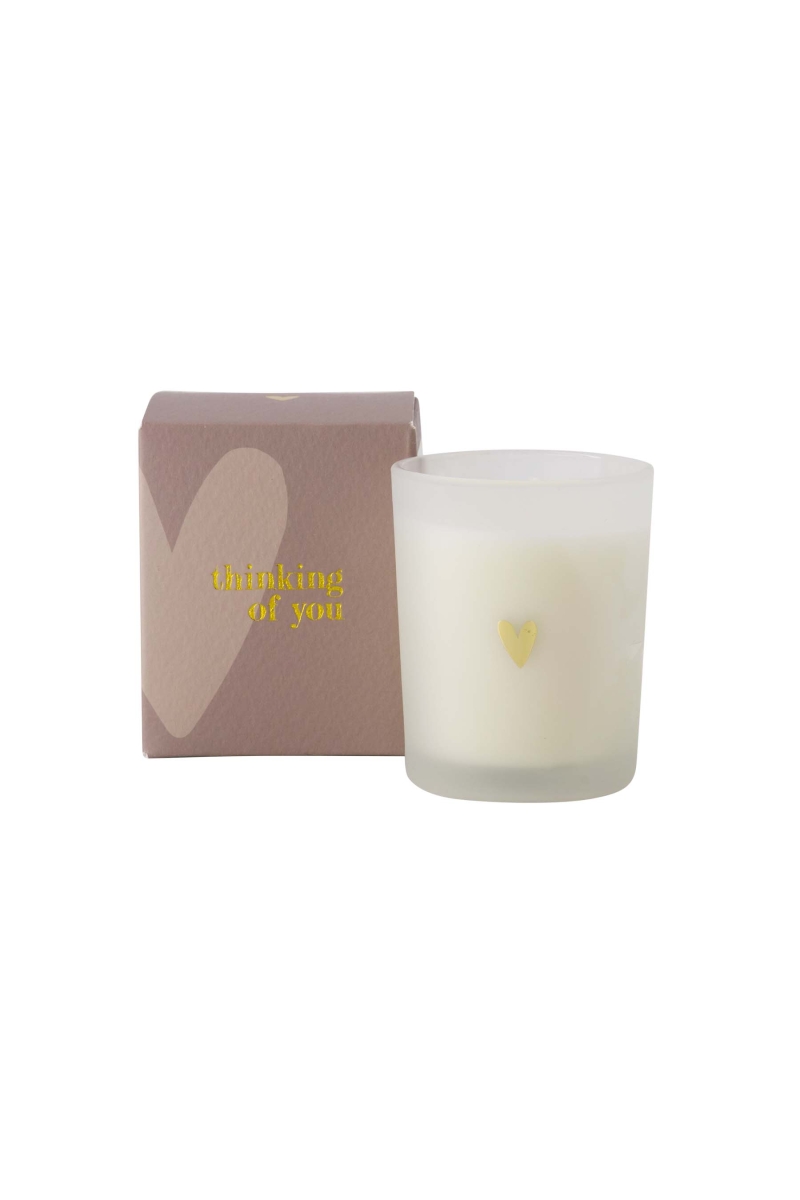Zusss: Geurkaars glas in doosje 'Thinking of you'