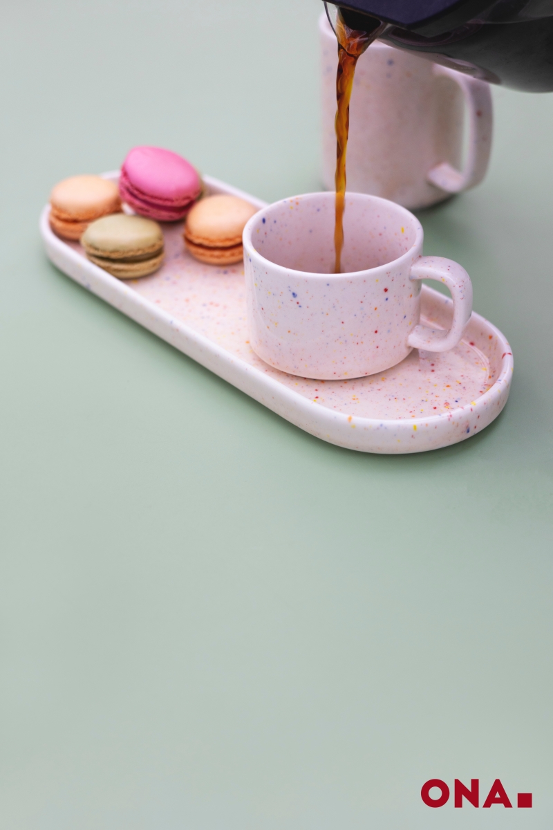 Ona: Mok groot beige 'Fika'