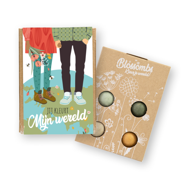 Blossombs: Mini giftbox 'Jij kleurt mijn wereld'