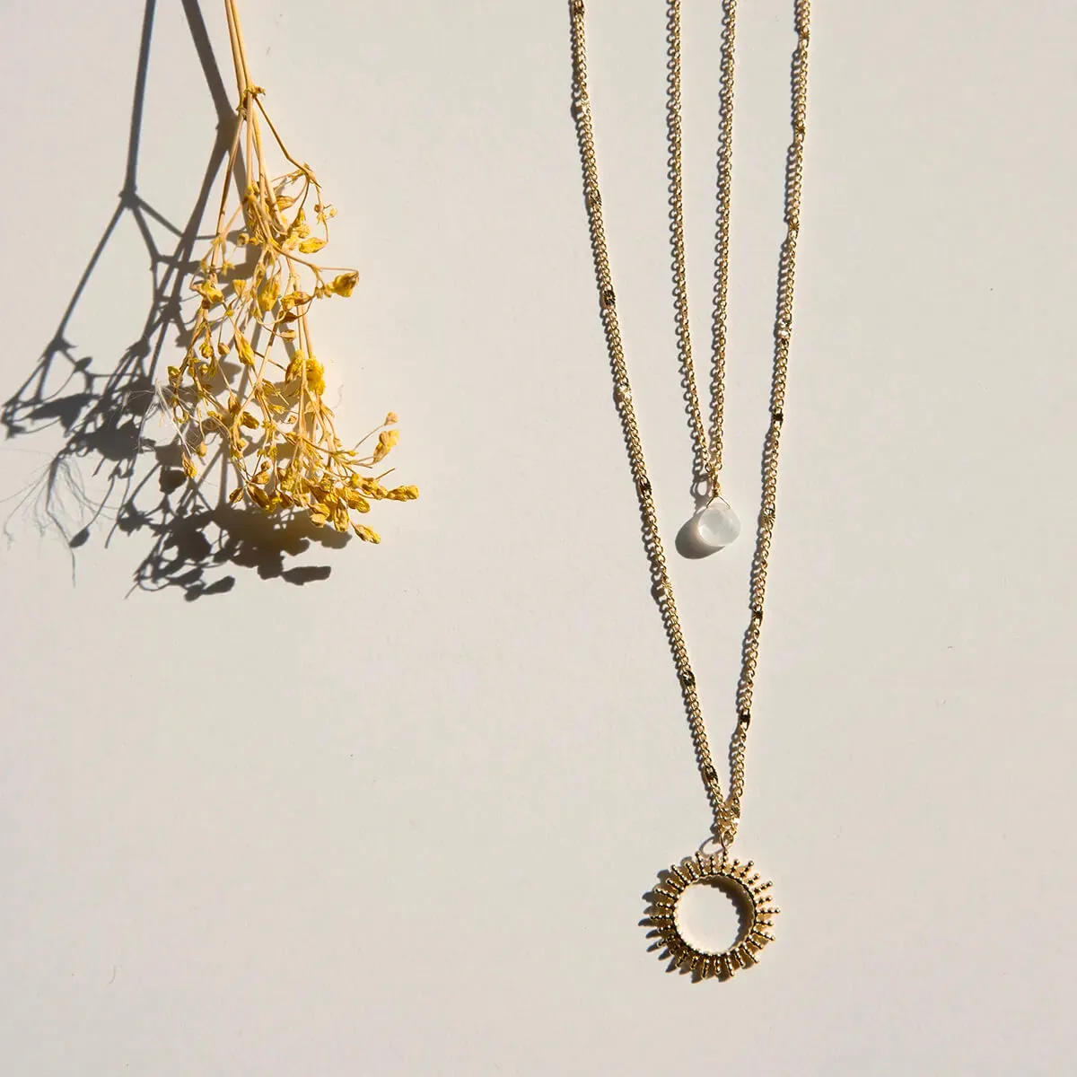 Vinoos: Wine Jewellery: Dubbele ketting 'Cheers to you'