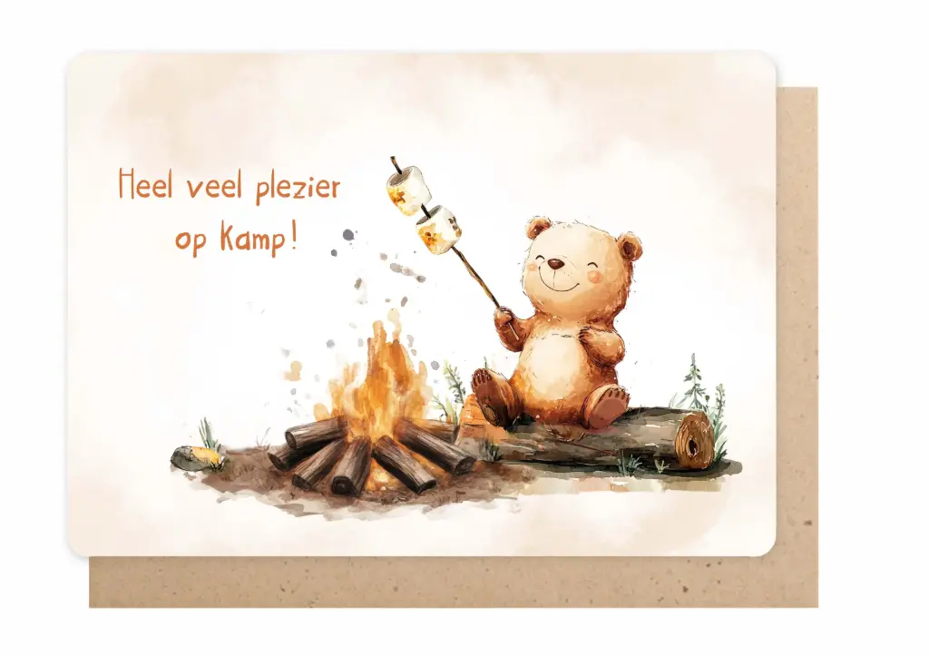 Kaartje Enfant Terrible: Heel veel plezier, kampvuur