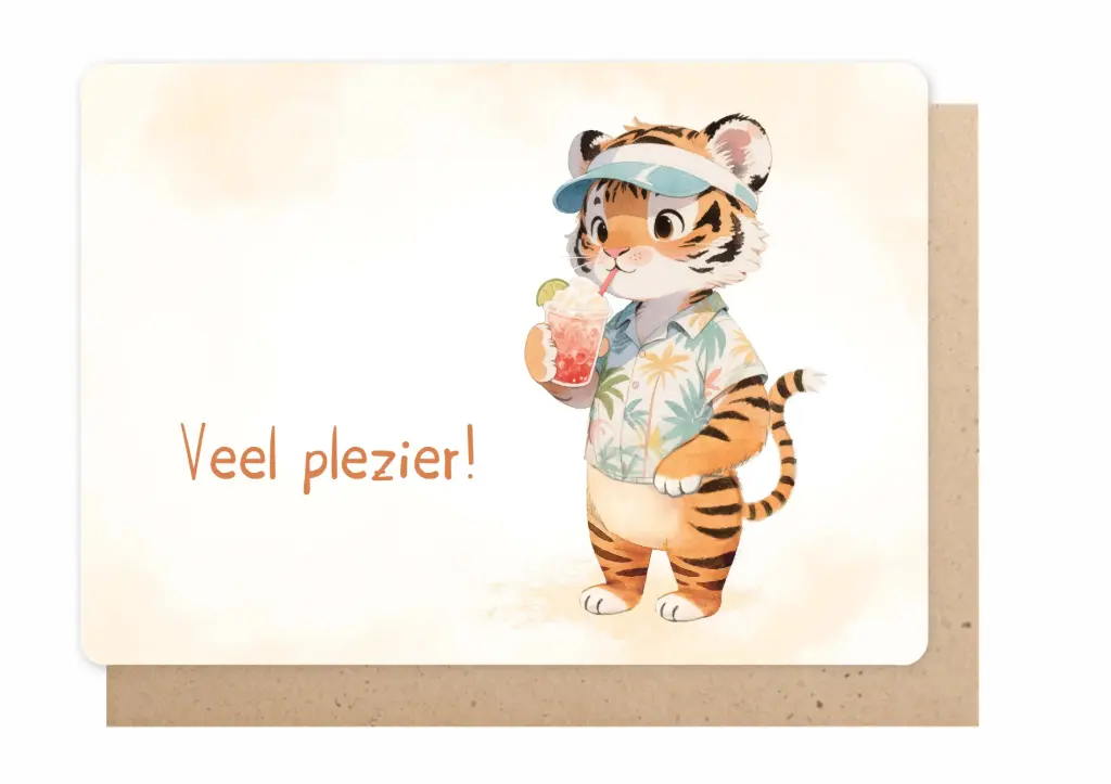 Kaartje Enfant Terrible: Veel plezier, tijger