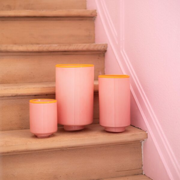 Ona: Vaas 'Blush pink Milo' medium