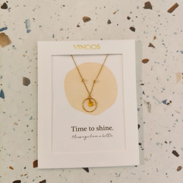 Vinoos: Wine Jewellery: Ketting 'Time to shine'