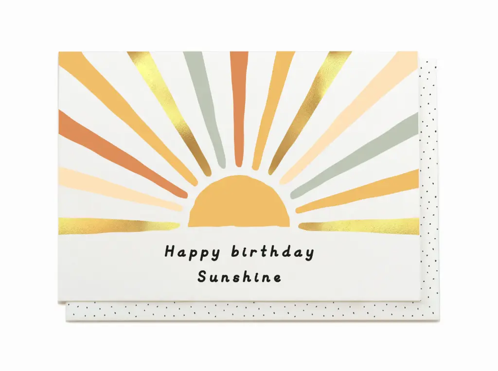 Kaartje Enfant Terrible JTS: Happy birthday sunshine