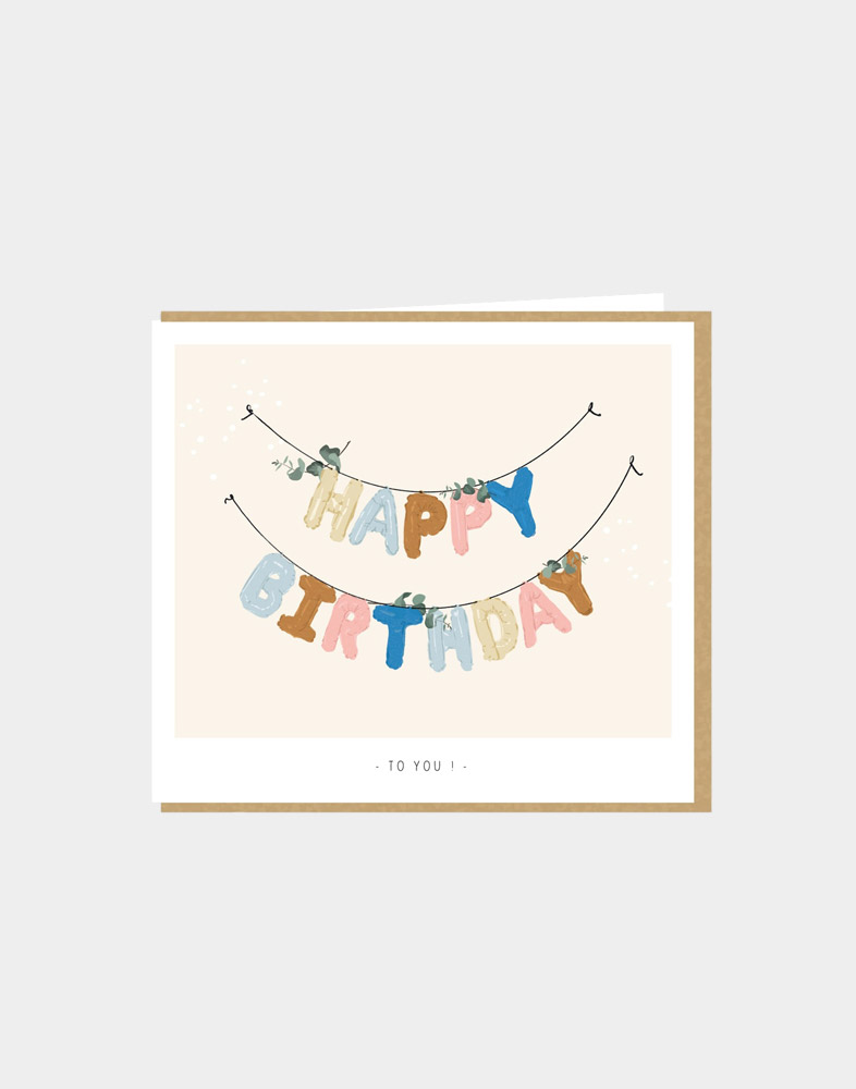 Kaartje 'Kelly Marie': Happy birthday to you