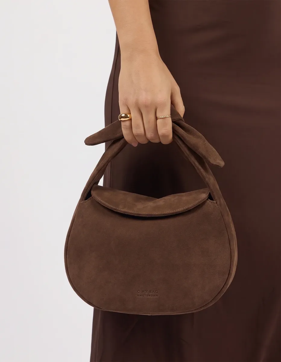 OMyBag: 'Coco croissant' suède chocolate