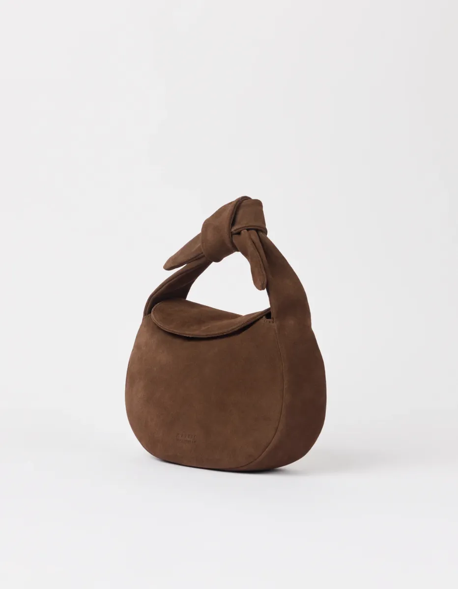 OMyBag: 'Coco croissant' suède chocolate