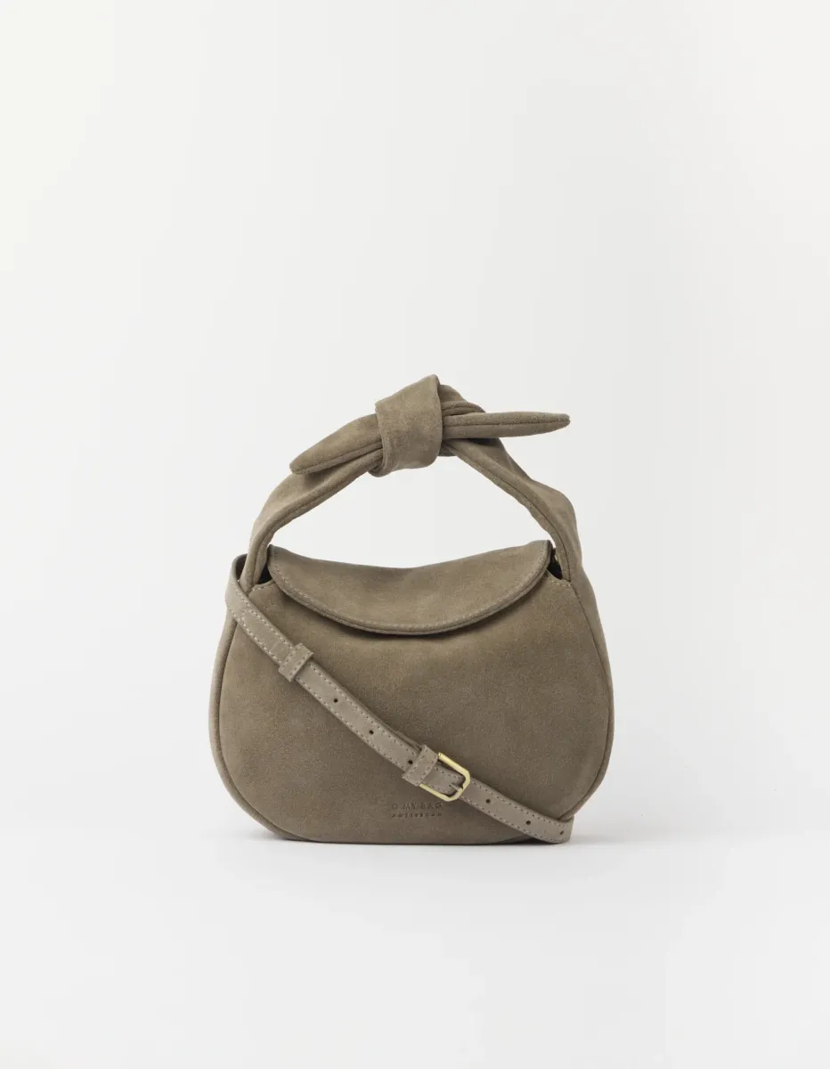 OMyBag: 'Coco croissant' suède clay