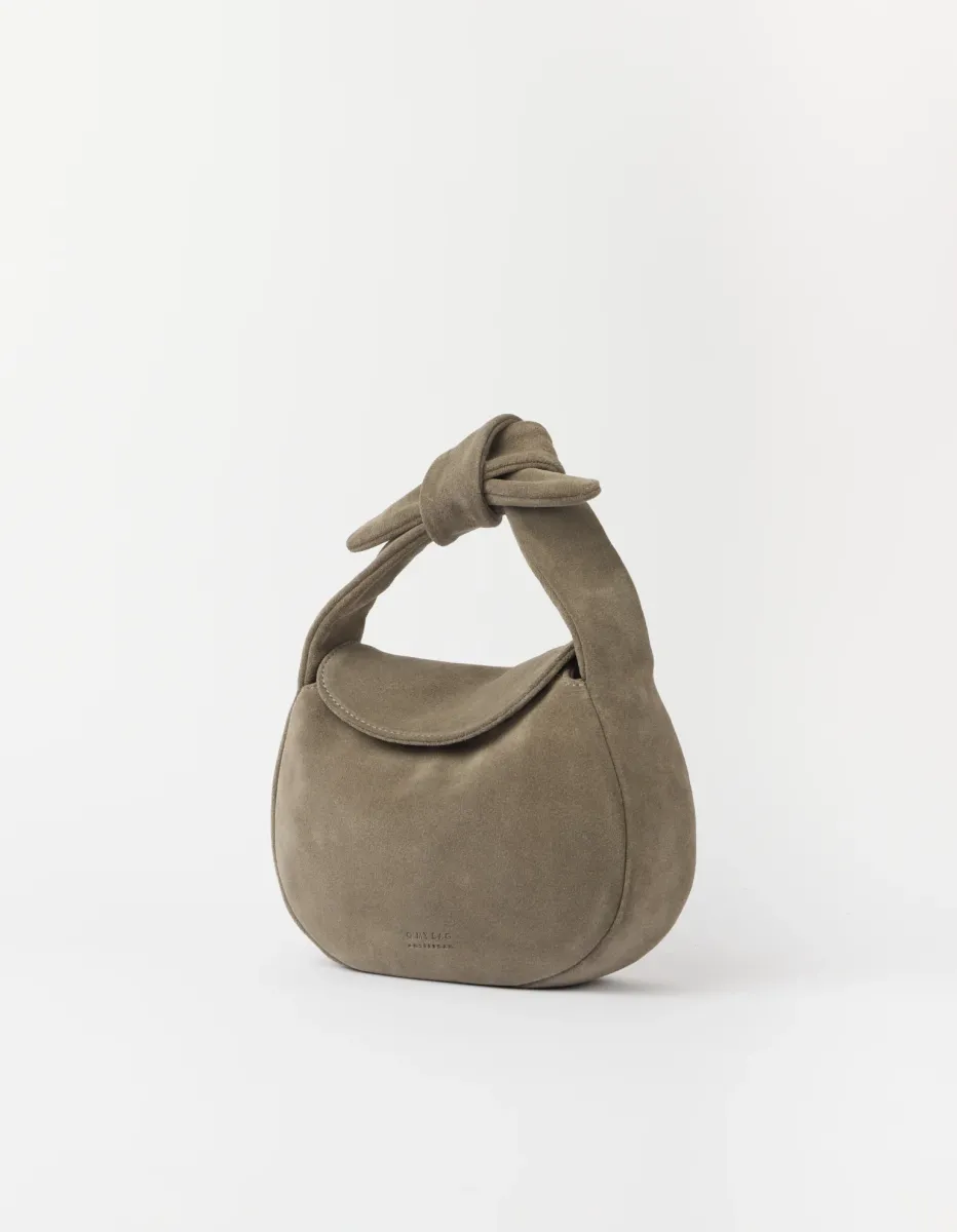 OMyBag: 'Coco croissant' suède clay