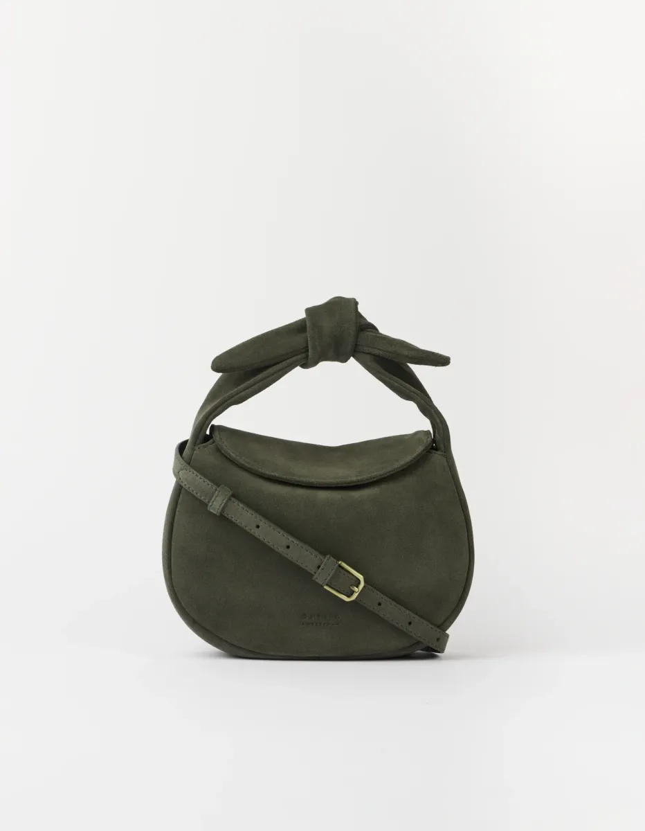 OMyBag: 'Coco croissant' suède moss