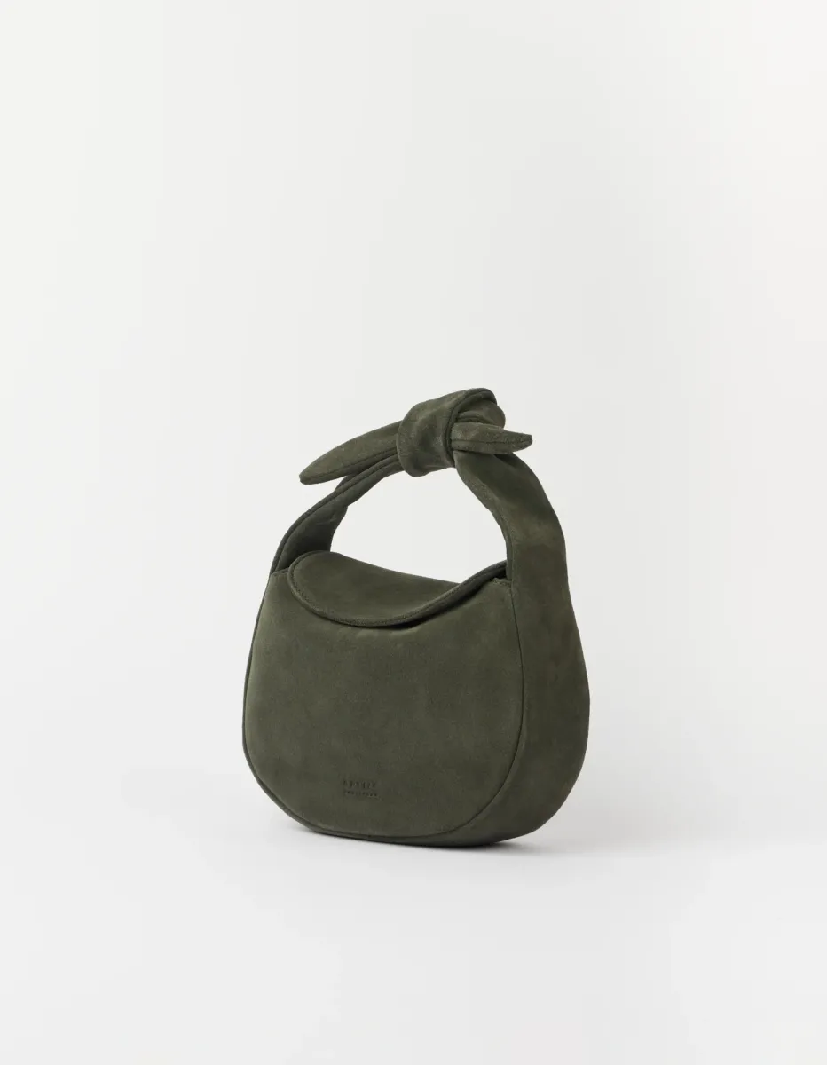 OMyBag: 'Coco croissant' suède moss