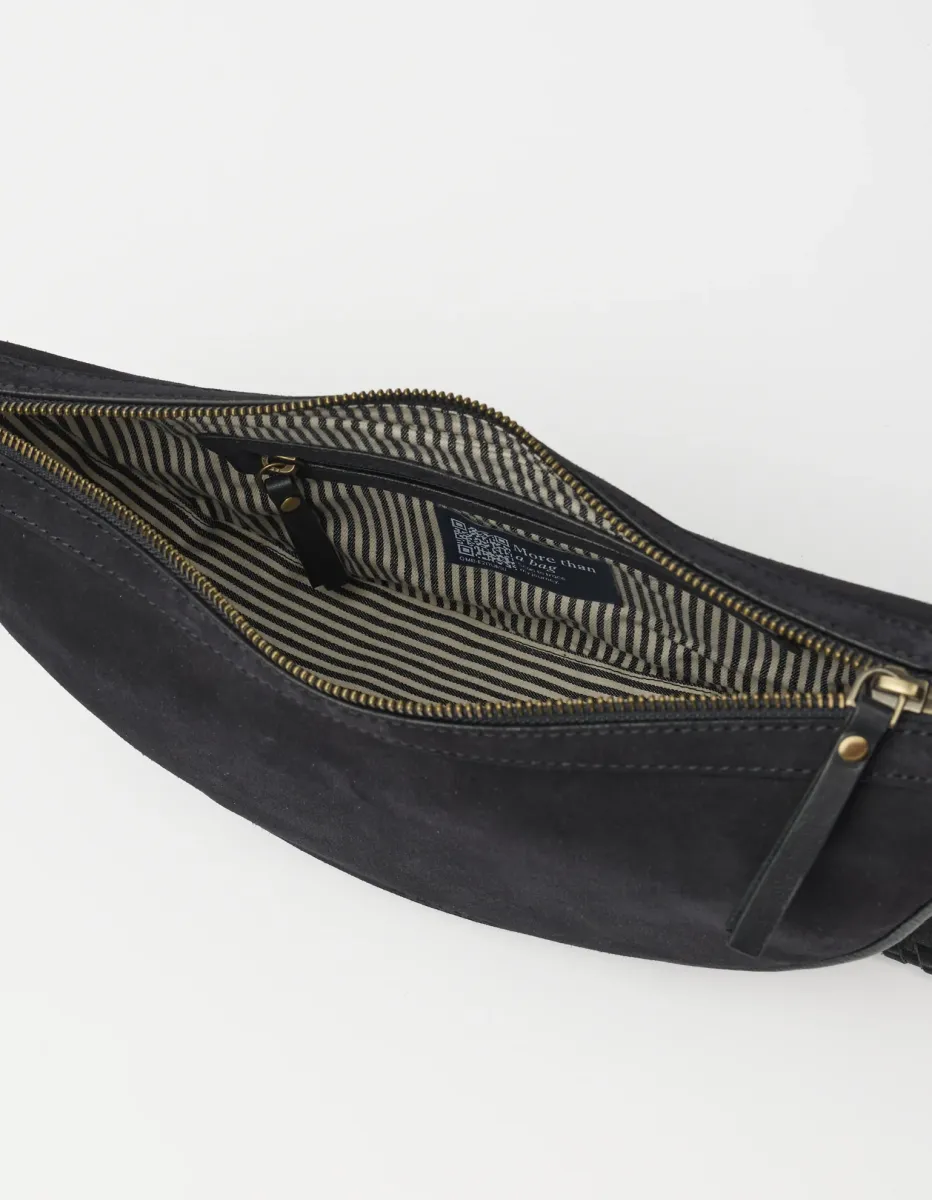 OMyBag: 'Leo' midi Black suède