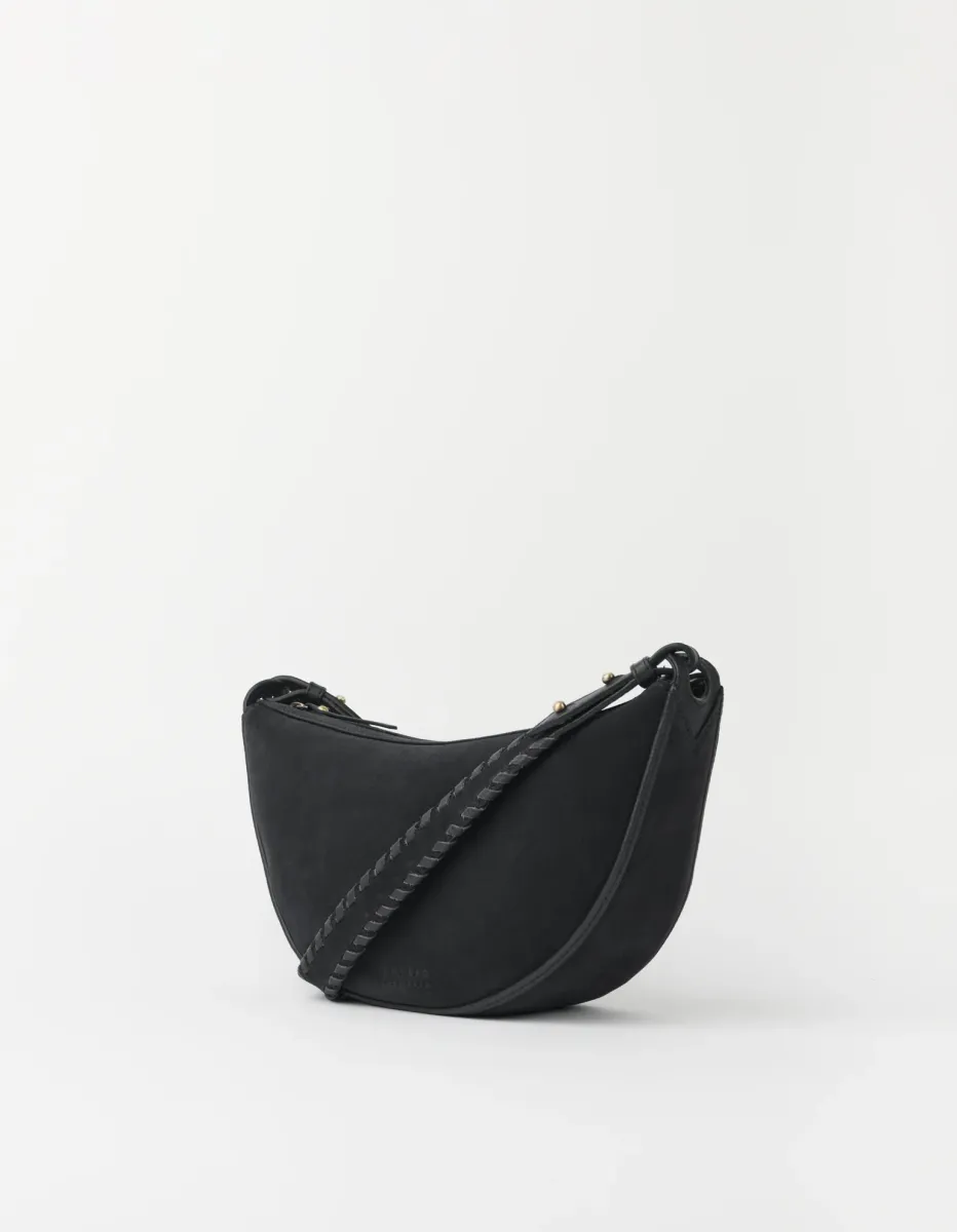 OMyBag: 'Leo' midi Black suède